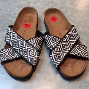 Material Girl black and white slides